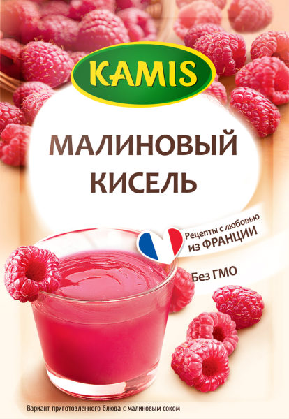 Кисель моментального приготовления KAMIS Малиновый